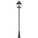 Raphael 4 Light 127 inch Sand Black Outdoor Post Mounted Fixture in Soft Sand Black
