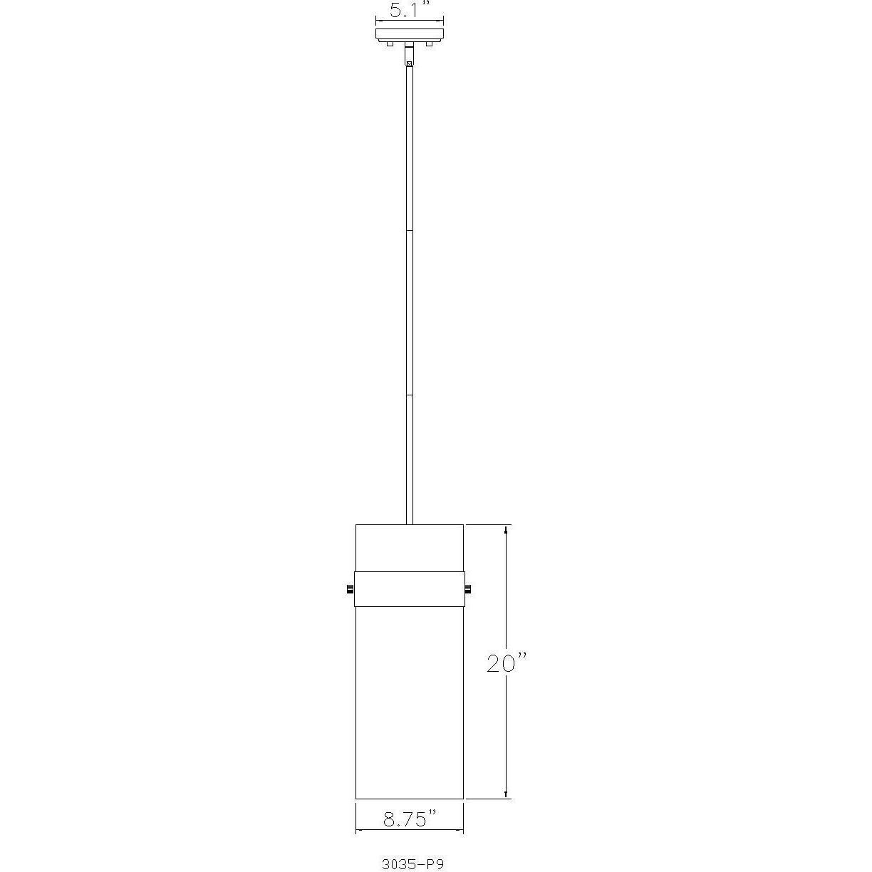 Fontaine 3 Light 9 inch Matte Black Pendant Ceiling Light