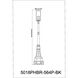 Nova 4 Light 109.5 inch Black Outdoor Post Mounted Fixture in Clear Glass
