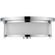Savannah 2 Light 13.75 inch Chrome Flush Mount Ceiling Light
