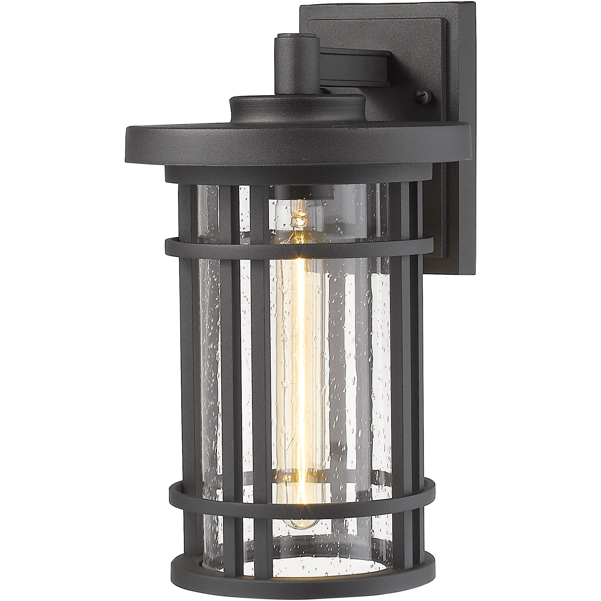 Jordan 1 Light 13.5 inch Black Outdoor Wall Light