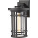 Jordan 1 Light 13.5 inch Black Outdoor Wall Light