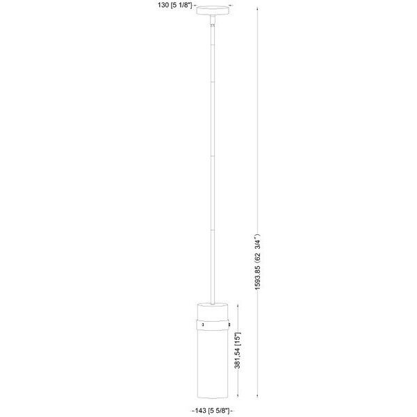 Fontaine 1 Light 5.75 inch Matte Black Pendant Ceiling Light