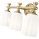 Orion 3 Light 22 inch Modern Gold Bath Vanity Light Wall Light