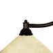 Chance 3 Light 50 inch Bronze Billiard Ceiling Light in Angular Golden Mottle Glass