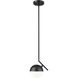 Realm Sphere 1 Light 8.5 inch Matte Black Pendant Ceiling Light