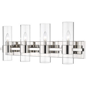 Lawson 4 Light 32 inch Polished Nickel Vanity Wall Light