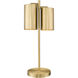 Lumina 23 inch 60 watt Modern Gold Table Lamp Portable Light