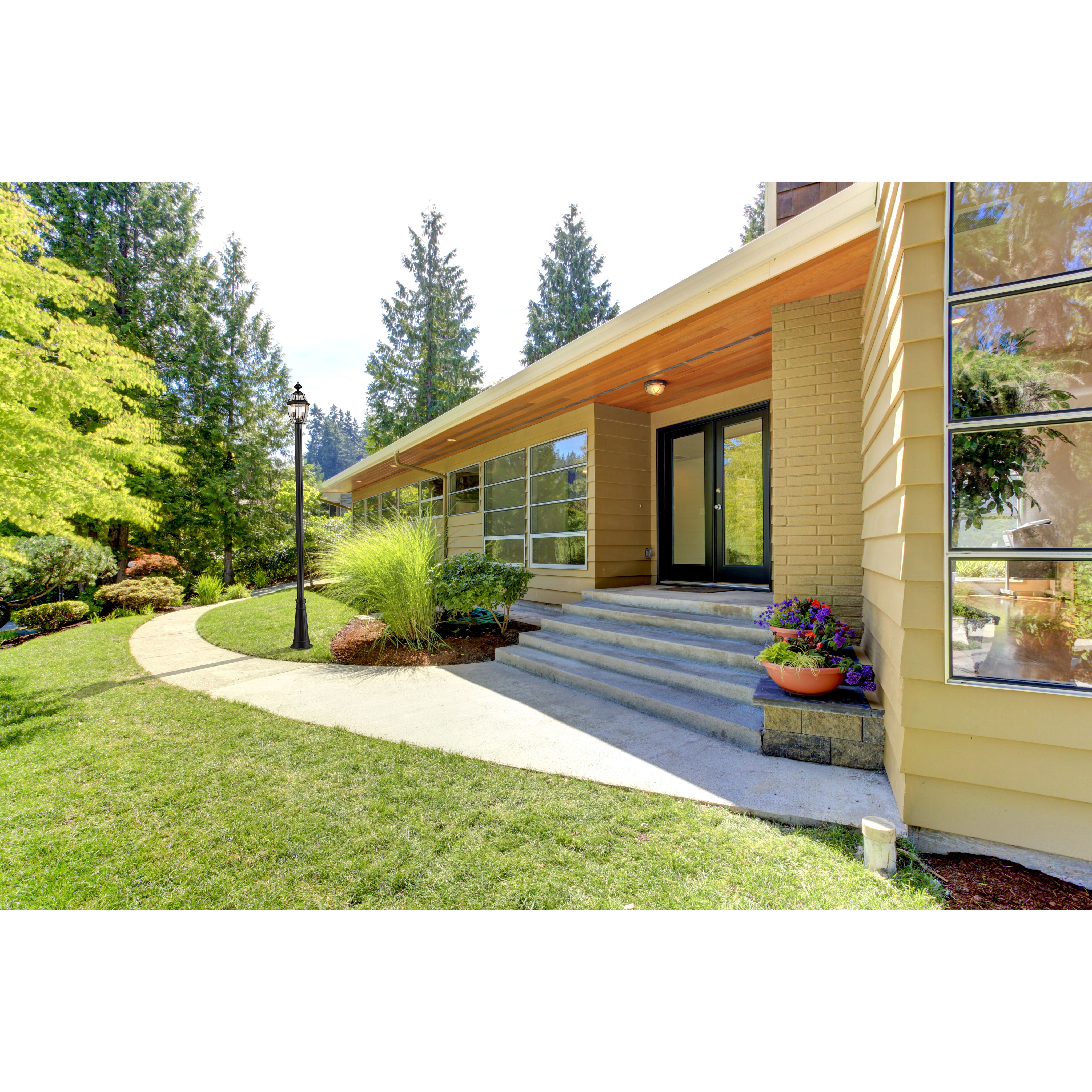 Westover 2 Light 112.25 inch Black Outdoor Post Mounted Fixture