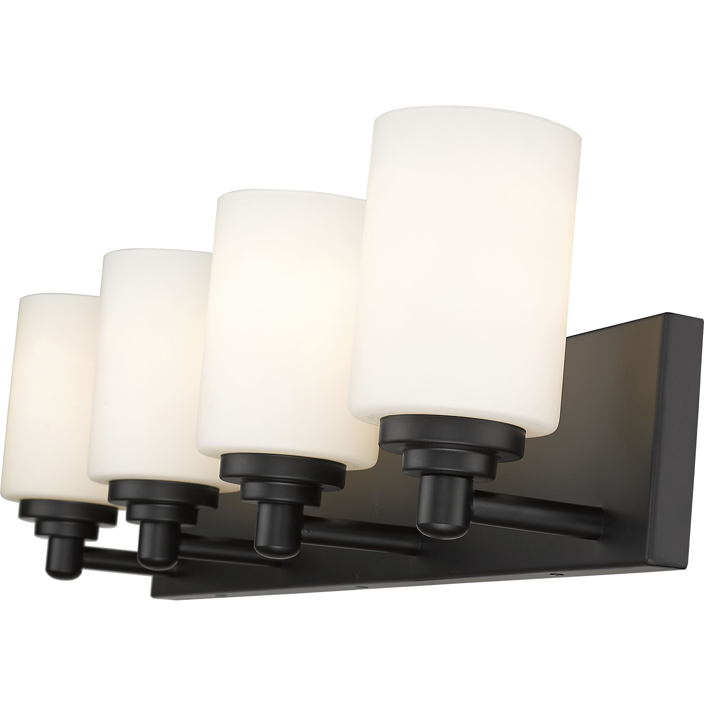 Soledad 4 Light 31.5 inch Matte Black Vanity Wall Light