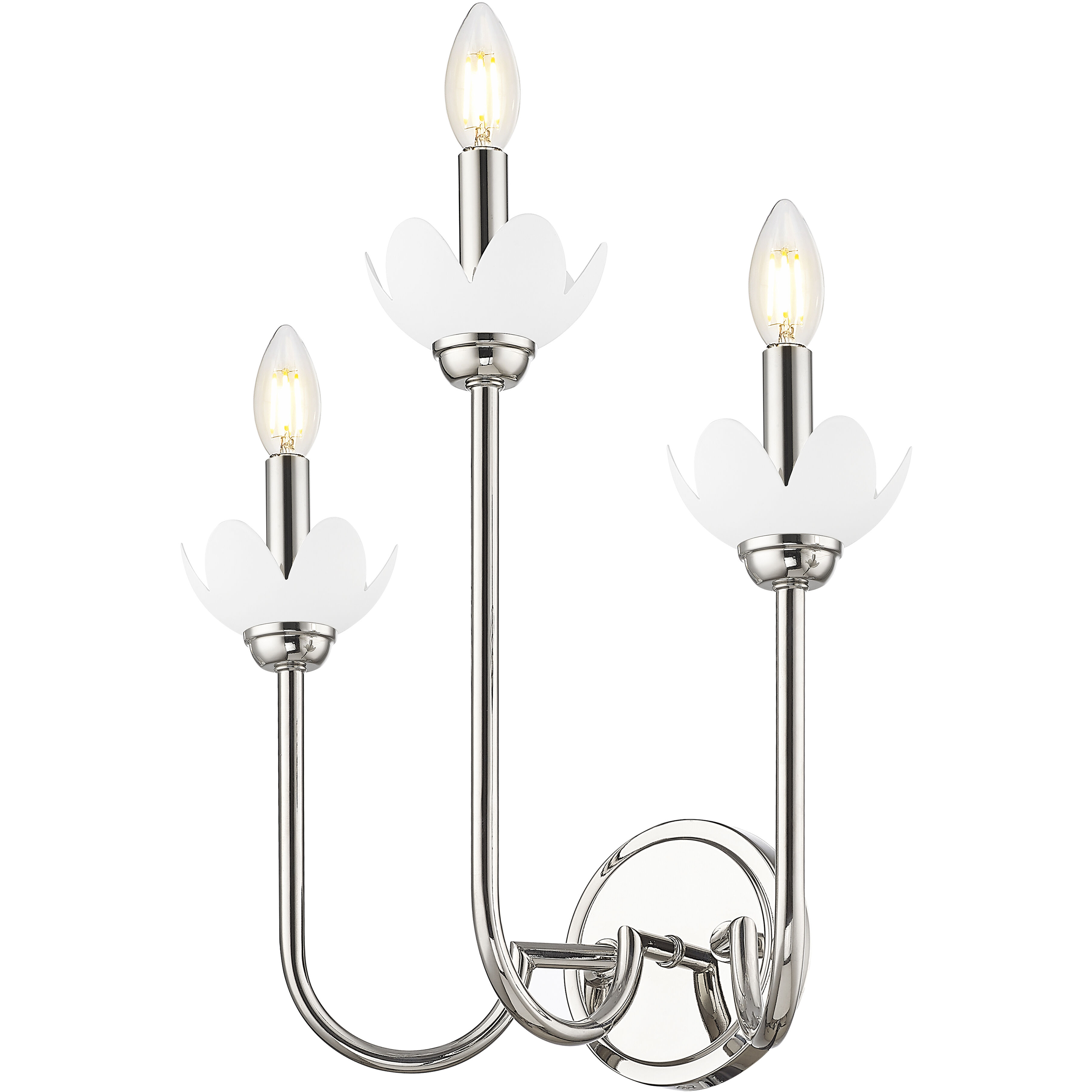 Allistair Wall Sconce Wall Light in Polished Nickel