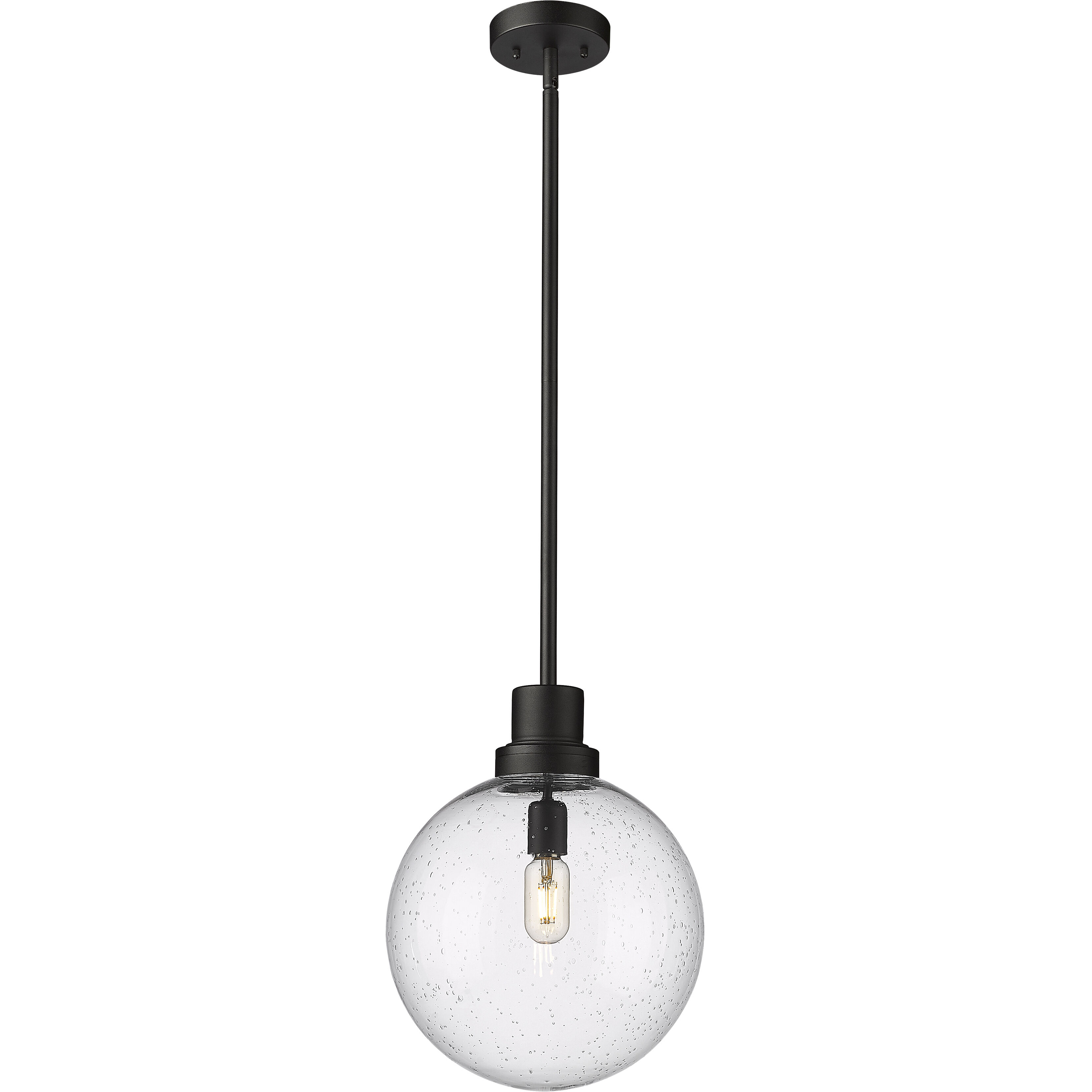 Laurent 1 Light 12 inch Black Outdoor Pendant