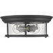 Sonna 2 Light 13.5 inch Matte Black Flush Mount Ceiling Light