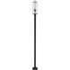 Sana 3 Light 120.25 inch Black Outdoor Post Mounted Fixture