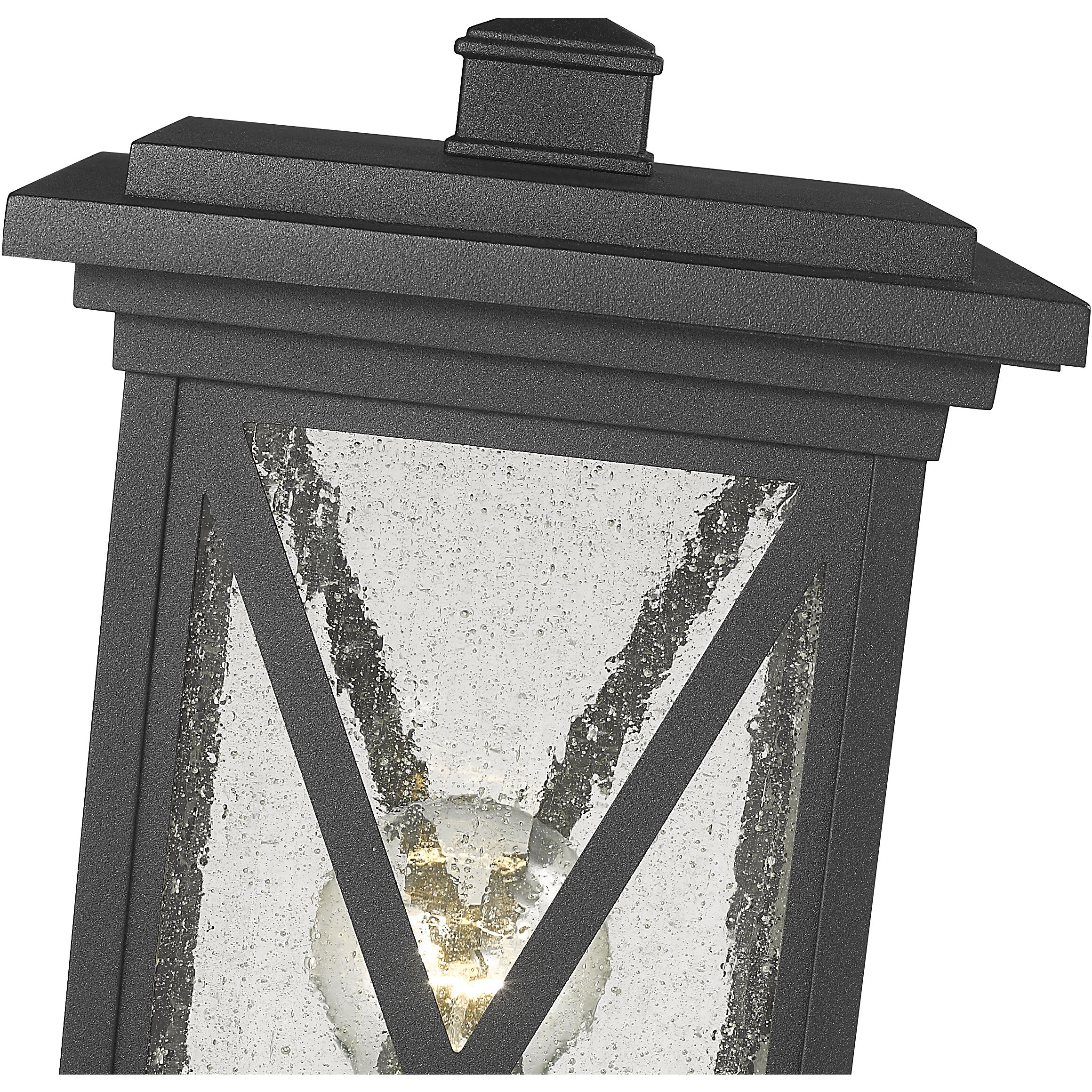Brookside 1 Light 15.75 inch Black Outdoor Post Mount Fixture