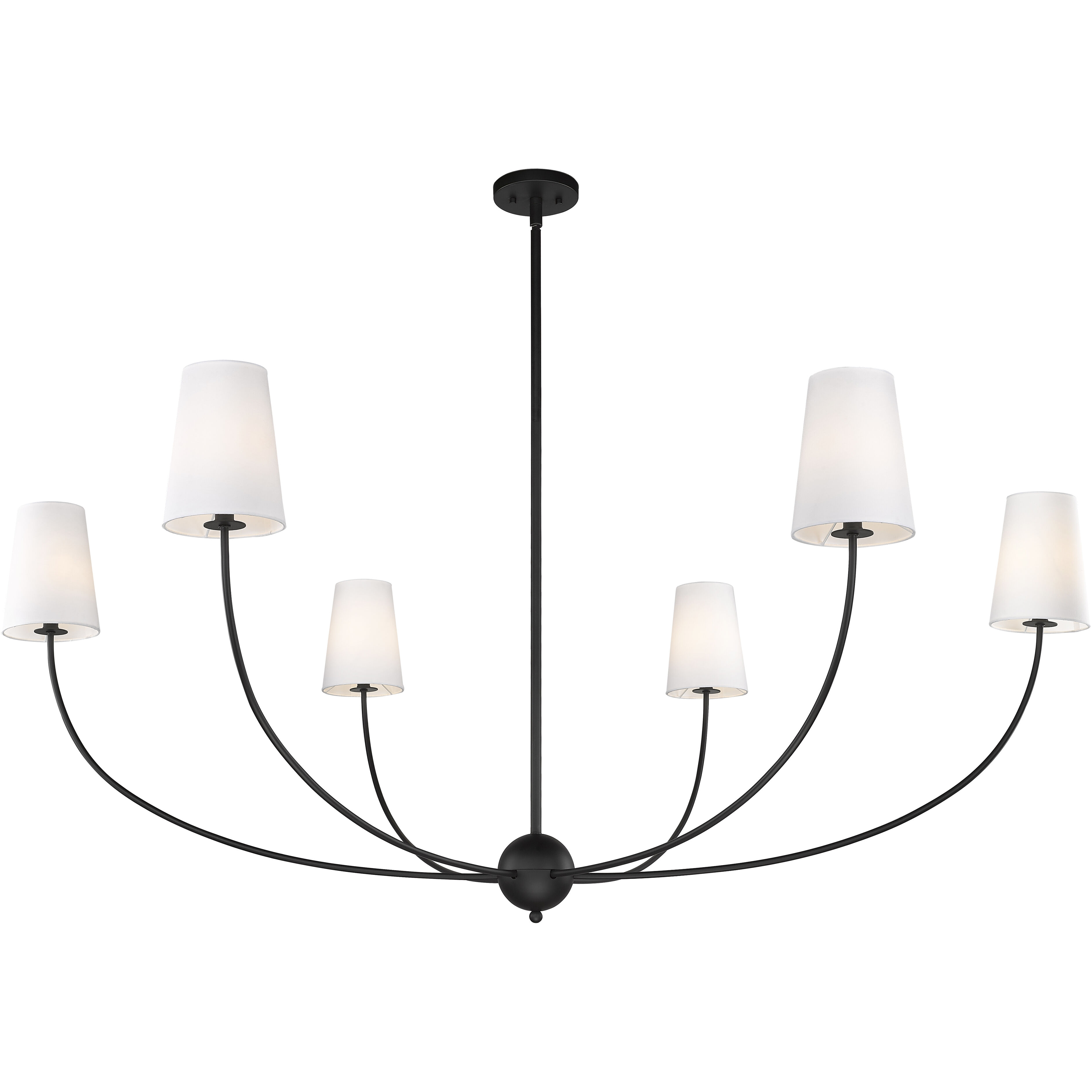 Z-Lite 3040-62MB Shannon 6 Light 62 inch Matte Black