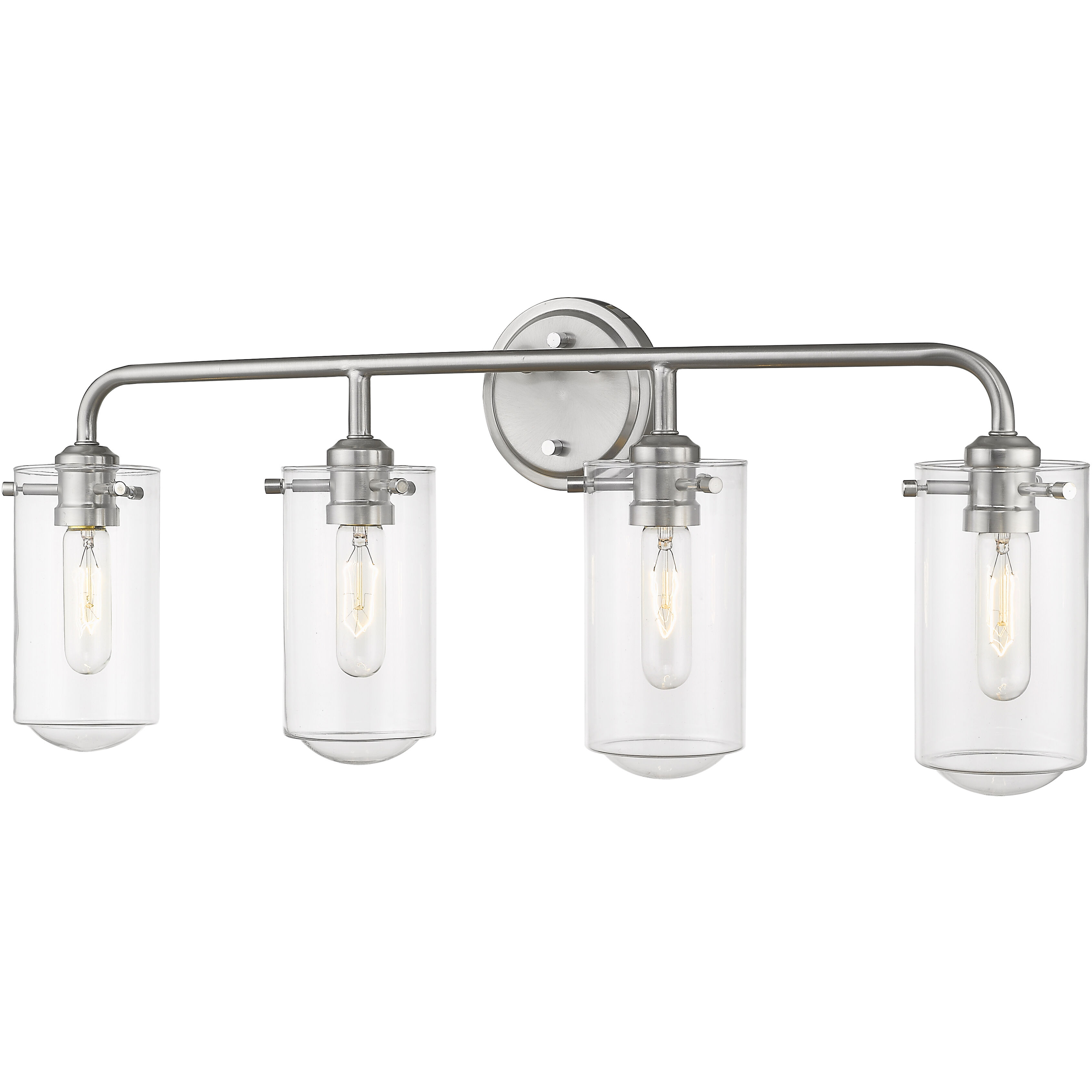 Delaney 4 Light 30 inch Brushed Nickel Vanity Wall Light