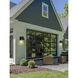 Asher LED 11 inch Black Outdoor Wall Light