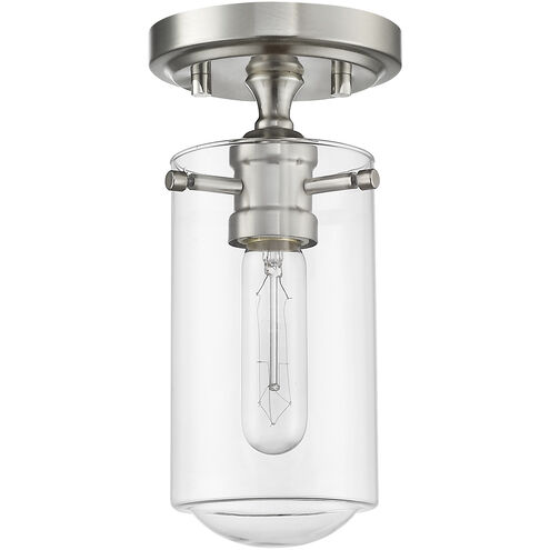 Delaney 1 Light 5 inch Brushed Nickel Flush Mount Ceiling Light