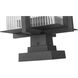 Fortis 3 Light 35 inch Sand Black Outdoor Pier Mounted Fixture