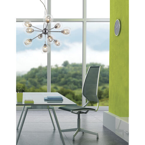 Auge 10 Light 22.5 inch Chrome Chandelier Ceiling Light