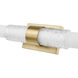 Egon LED 32 inch Modern Gold Bath Vanity Light Wall Light