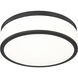 Ballord LED 12 inch Matte Black Flush Mount Ceiling Light