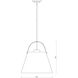 Z-Studio 1 Light 18 inch Matte Black and Heritage Brass Pendant Ceiling Light