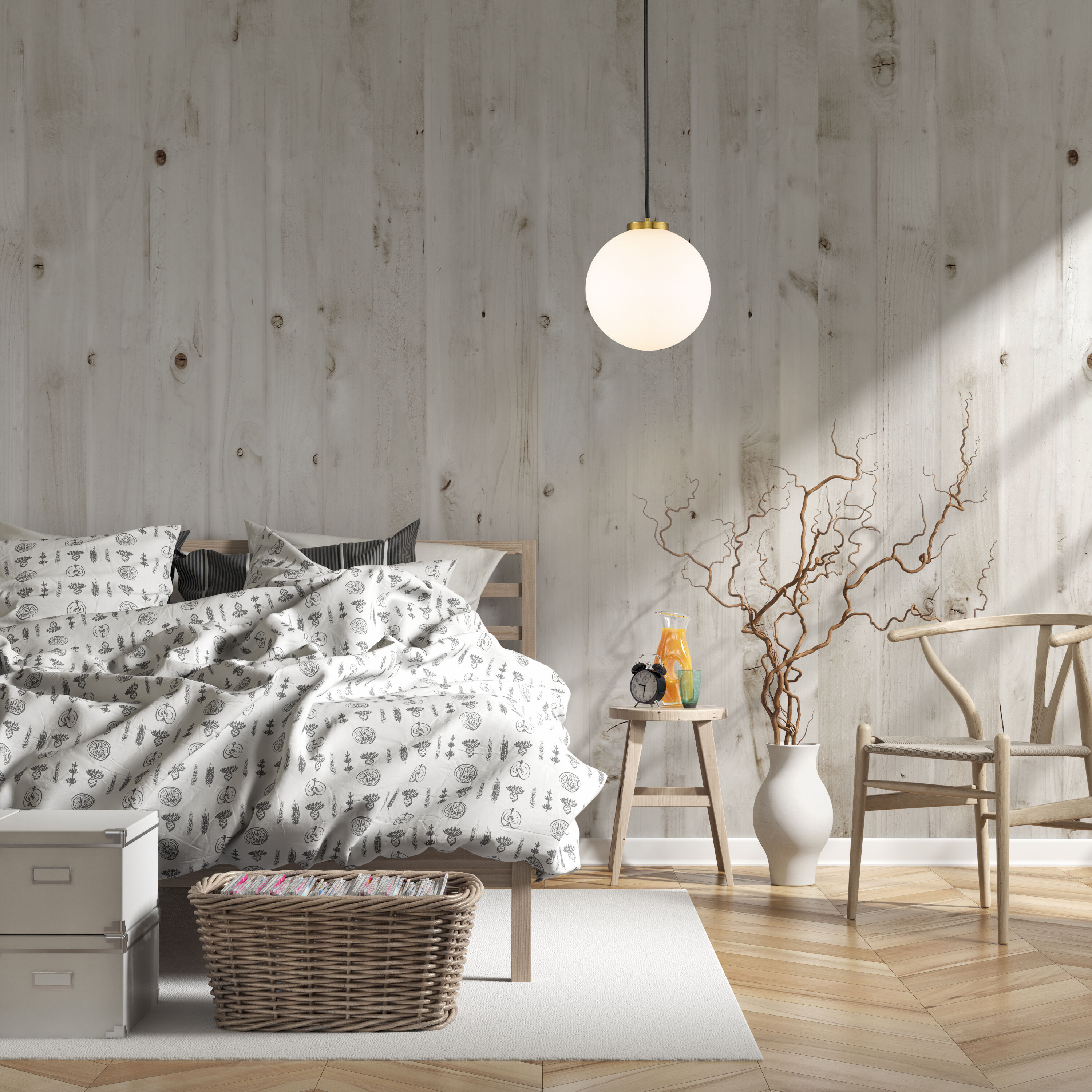 Parsons 1 Light 13.75 inch Matte Black and Olde Brass Pendant Ceiling Light