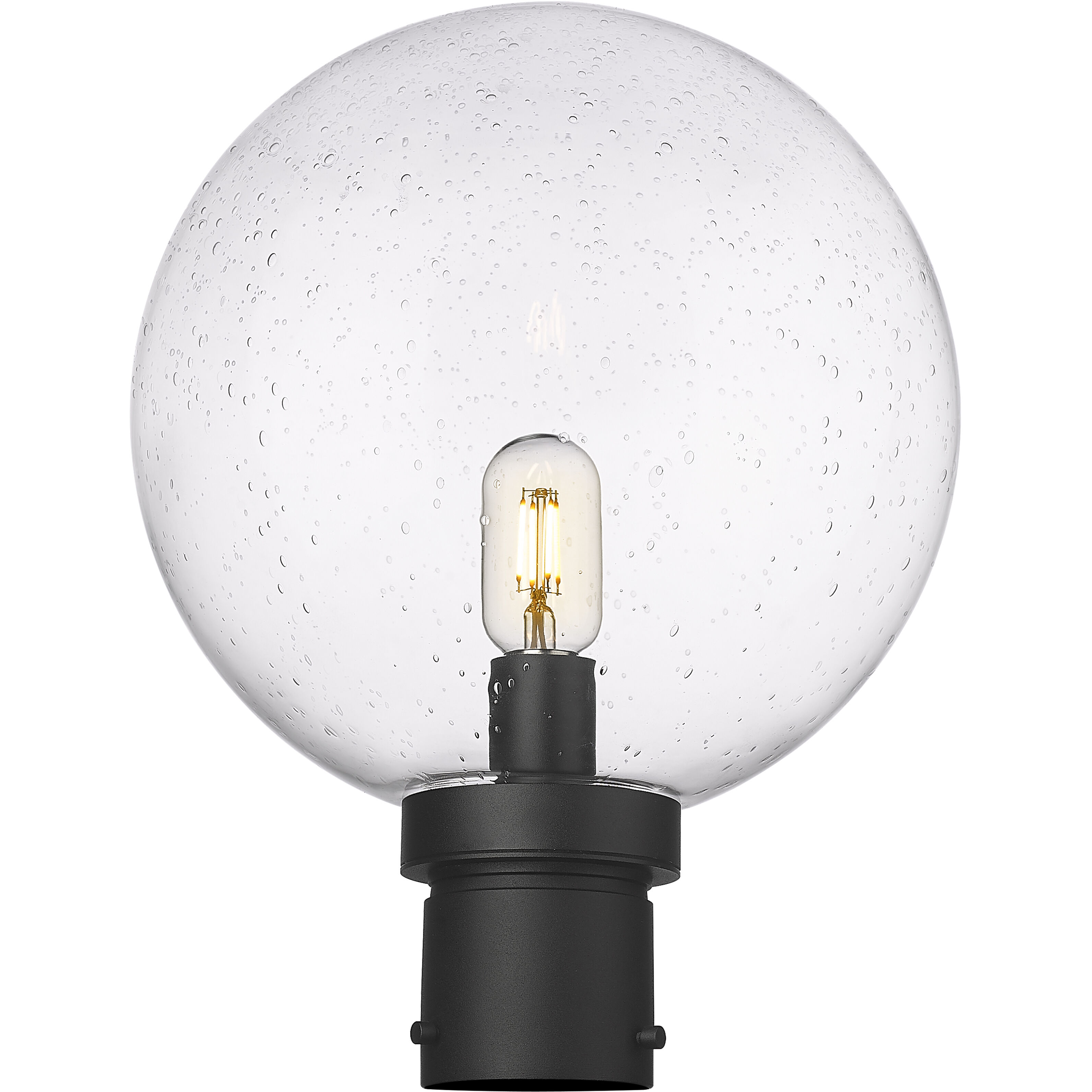 Laurent 1 Light 15.75 inch Black Outdoor Post Mount Fixture