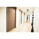 Vertical 1 Light 10 inch Matte Black and Brushed Nickel Flush Mount Ceiling Light