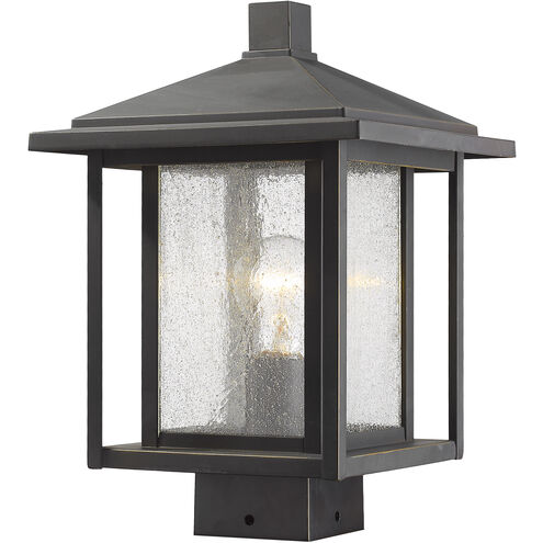 Aspen 1 Light 13.27 inch Oil Rubbed Bronze Outdoor Post Mount Fixture