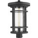 Jordan 1 Light 20.25 inch Black Outdoor Post Mount Fixture in 11