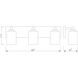 Soledad 3 Light 23 inch Brushed Nickel Vanity Wall Light