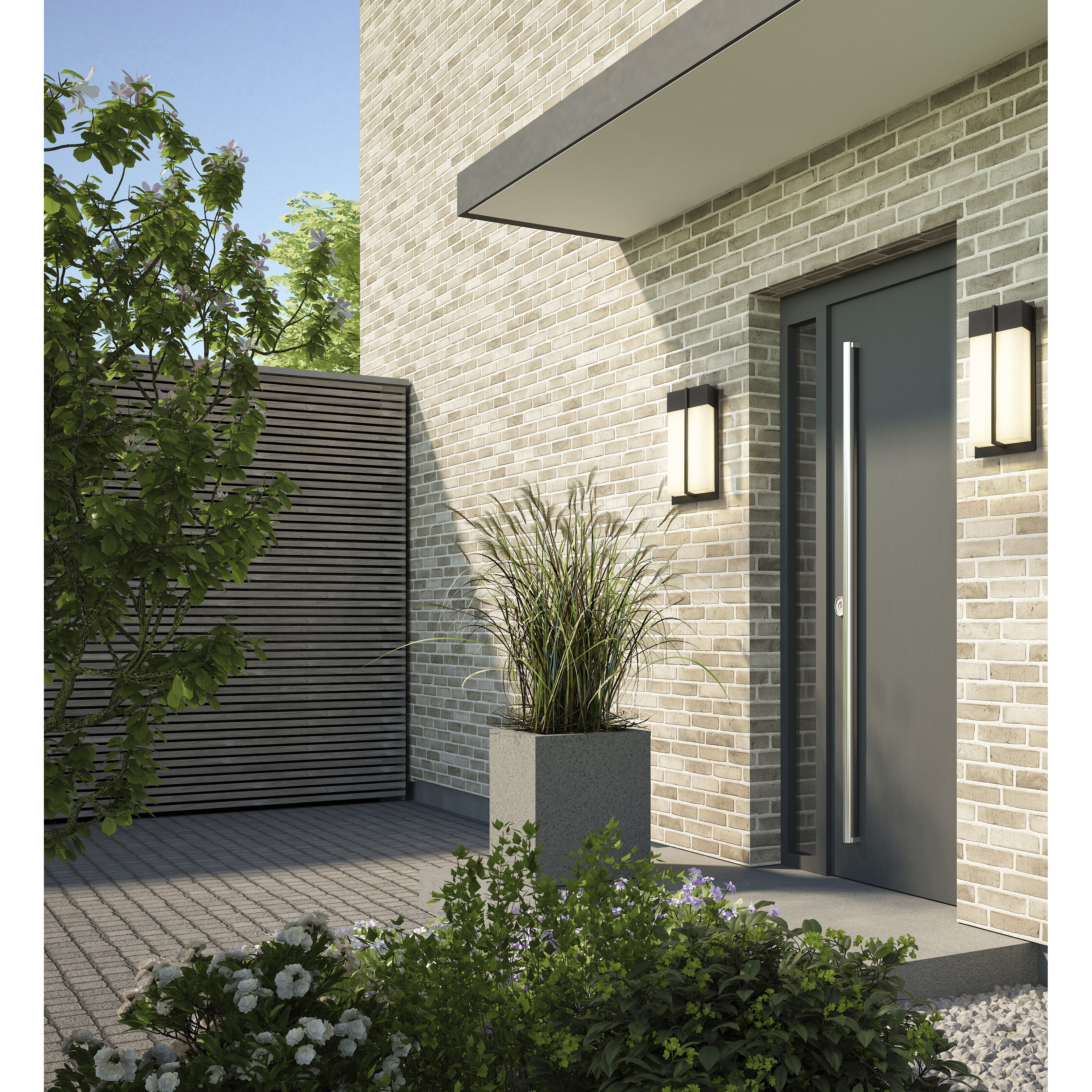 Nyx Outdoor Wall Light in Black, LED