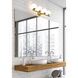 Neoma 4 Light 30 inch Modern Gold Vanity Wall Light