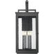 Hartwell 6 Light 36 inch Sand Black Outdoor Wall Light