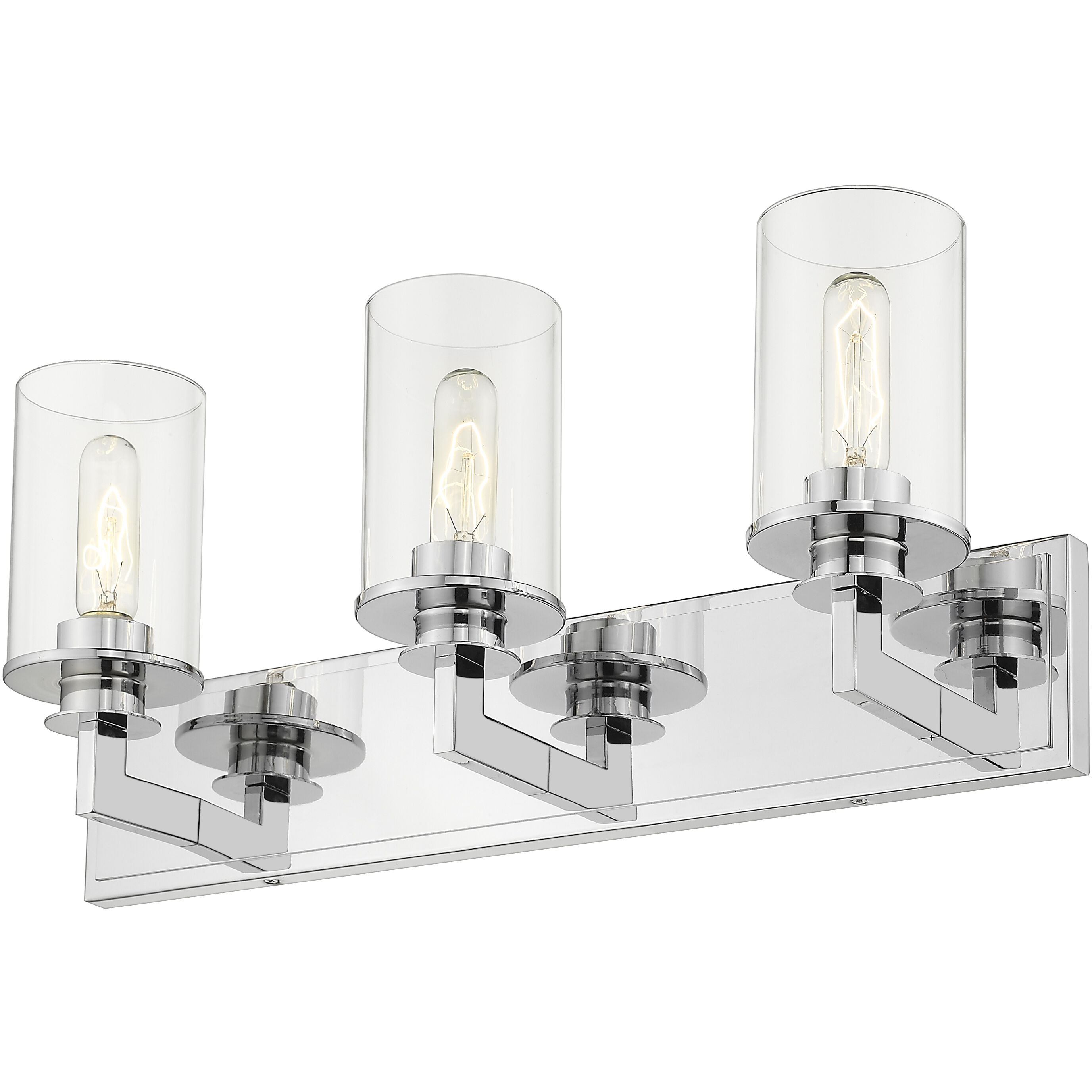 Savannah 3 Light 23 inch Chrome Vanity Wall Light