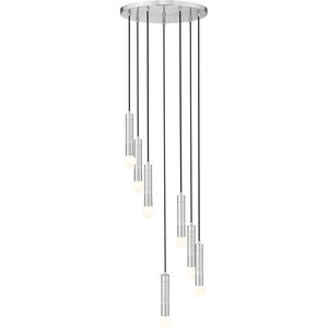 Stari 7 Light 18 inch Brushed Nickel Chandelier Ceiling Light