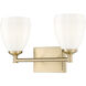 Oren 2 Light 16.00 inch Bathroom Vanity Light