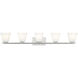 Annalise 5 Light 42 inch Brushed Nickel Vanity Wall Light