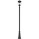Davina 4 Light 119.25 inch Black Outdoor Post Mounted Fixture in G9
