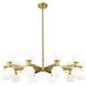 Artemis 20 Light 42 inch Modern Gold Chandelier Ceiling Light
