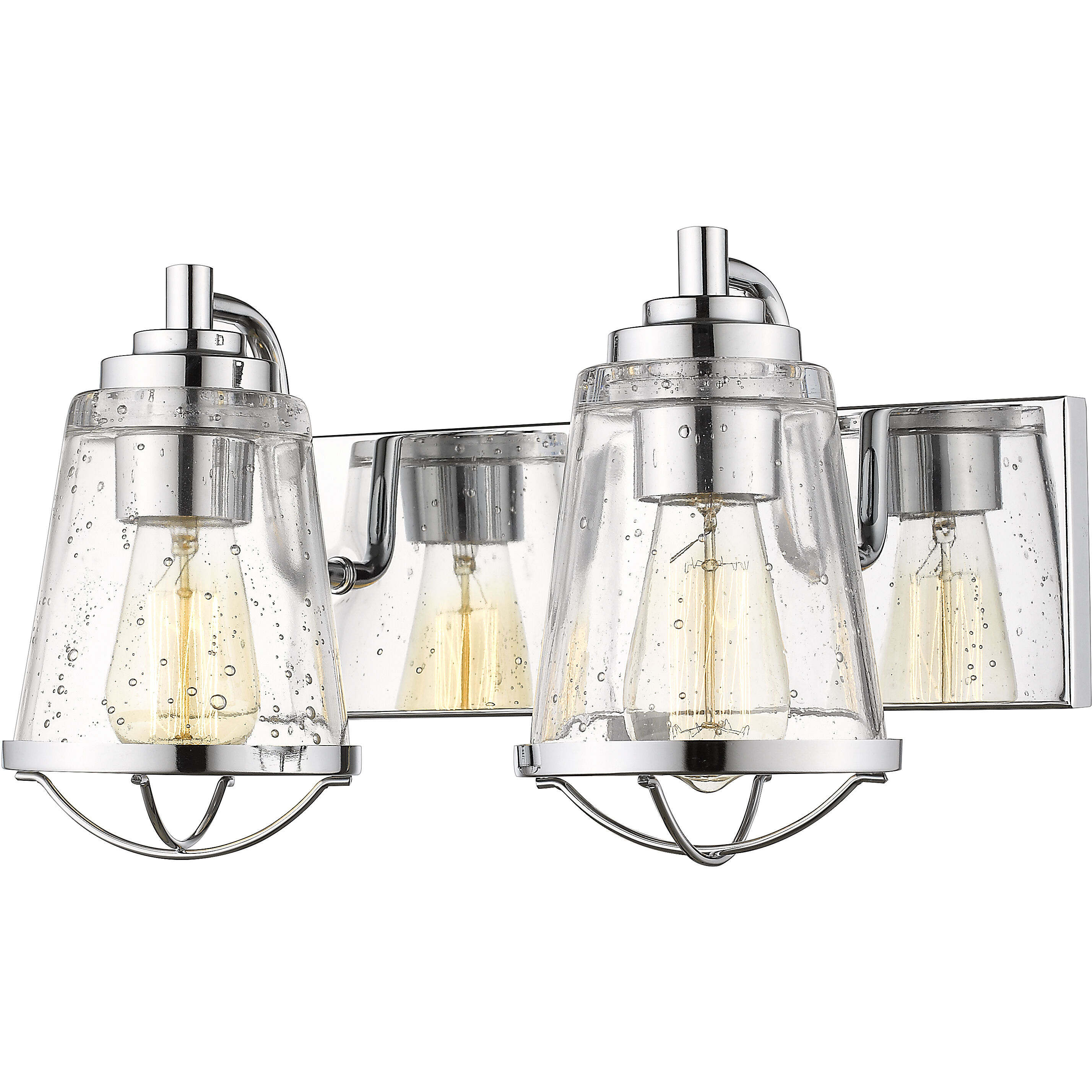 Mariner 2 Light 16 inch Chrome Vanity Wall Light