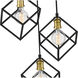 Vertical 3 Light 18 inch Bronze and Olde Brass Chandelier Ceiling Light