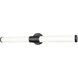 Warwick LED 32.5 inch Matte Black Bathroom Vanity Wall Light