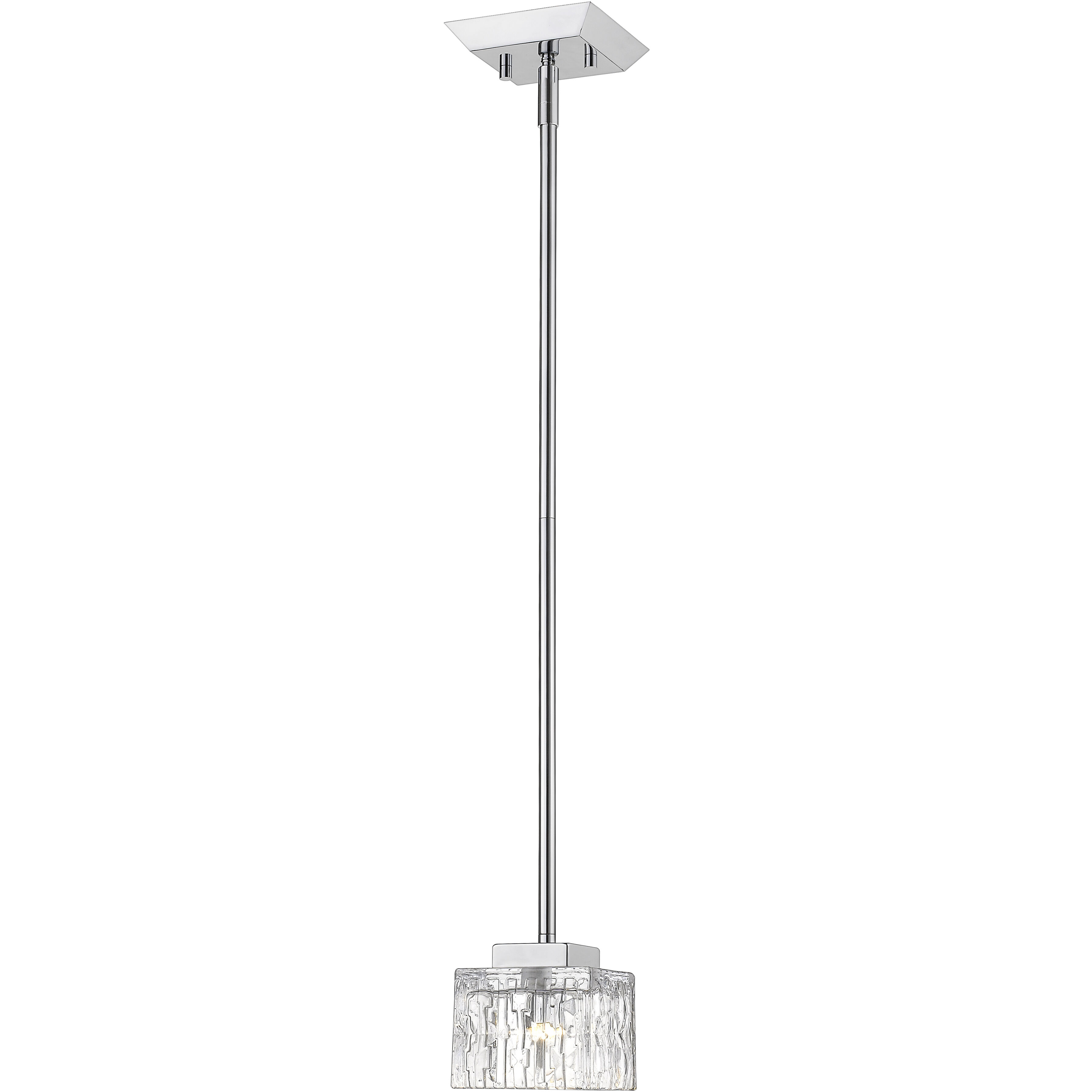 Rubicon 1 Light 4.75 inch Chrome Pendant Ceiling Light in G9