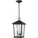 Beacon 2 Light 9.5 inch Black Outdoor Chain Mount Ceiling Fixture