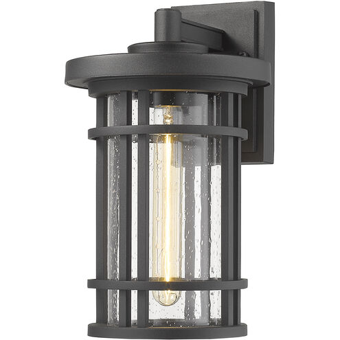 Jordan 1 Light 14 inch Black Outdoor Wall Sconce