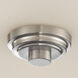 Lamina 3 Light 13.88 inch Brushed Nickel Flush Mount Ceiling Light